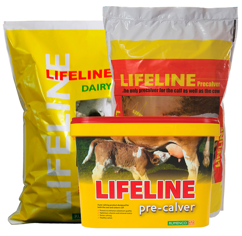 Rumenco Lifeline Pre-Calver, Lifeline Crumb, Lifeline Dairy